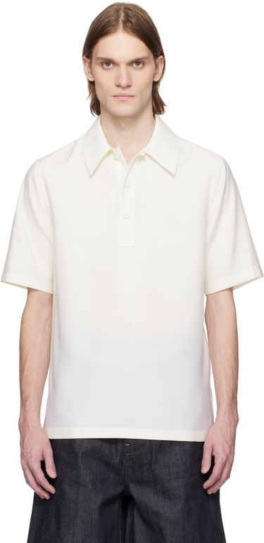 Polo tričko Jil Sander Jil Sander Virgin Wool Polo Biela | J21DL0223_J40224, 0