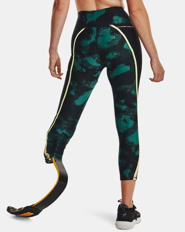 Legíny Under Armour Project Rock HeatGear Printed Ankle Leggings Zelené | 1377954-722, 1