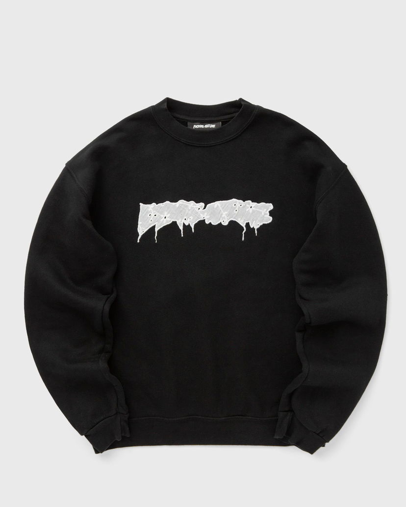 Mikina Fucking Awesome Doily Stamp Crewneck Čierna | PN8302-BLACK