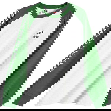 Tričko AAPE by A Bathing Ape AAPE Now Raglan Long Sleeve T-Shirt, Size Large Zelené | AAPLTM1541XANGRX, 0