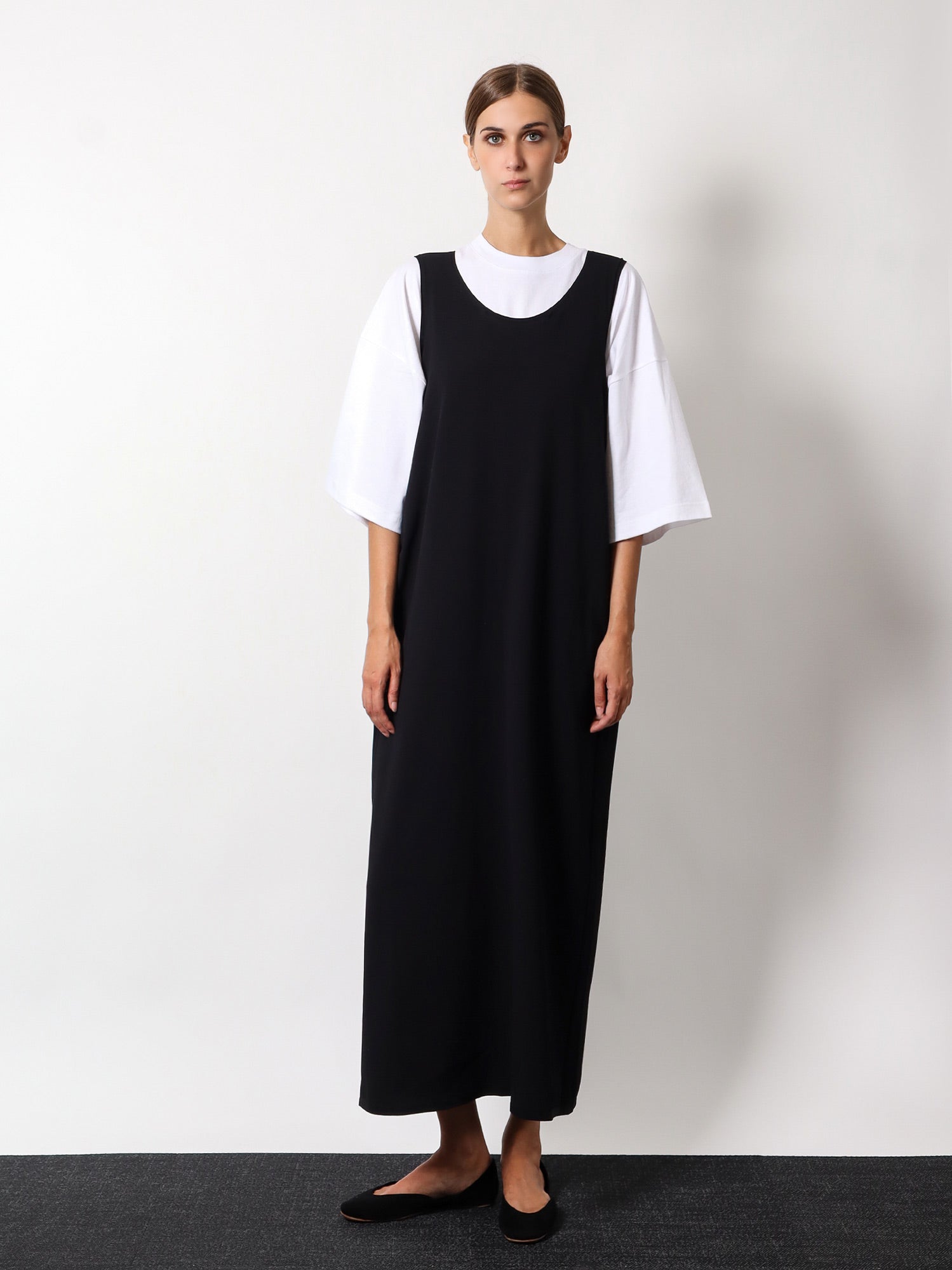 Šaty The Row Sleeveless Midi Dress Čierna | 7992Y674BLK, 1