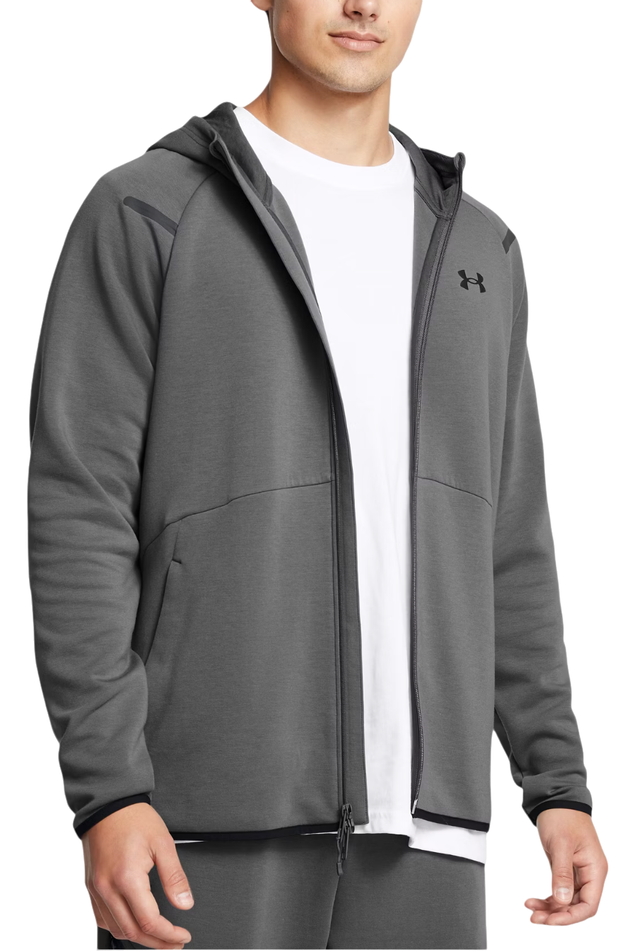 Mikina Under Armour UA Unstoppable Flc FZ HD Hoodie Šedá | 1389352-025, 0
