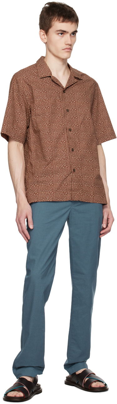 Košeľa Paul Smith Paul Smith Mini Tile Short Sleeve Button-Up Shirt Hnedá | M1R-905U-L02054, 3