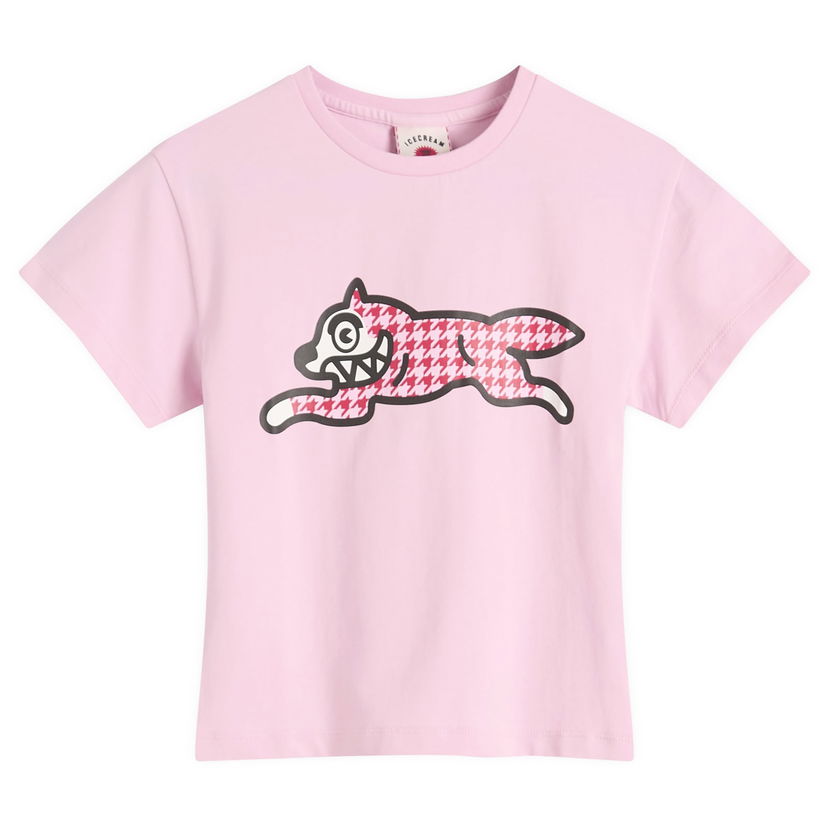 Tričko BBC IceCream ICECREAM Houndstooth Running Dog Baby T-Shirt, Size Large Ružová | ICWW25316-PNK