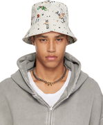Palm Angels Pin Up All Over Print Bucket Hat