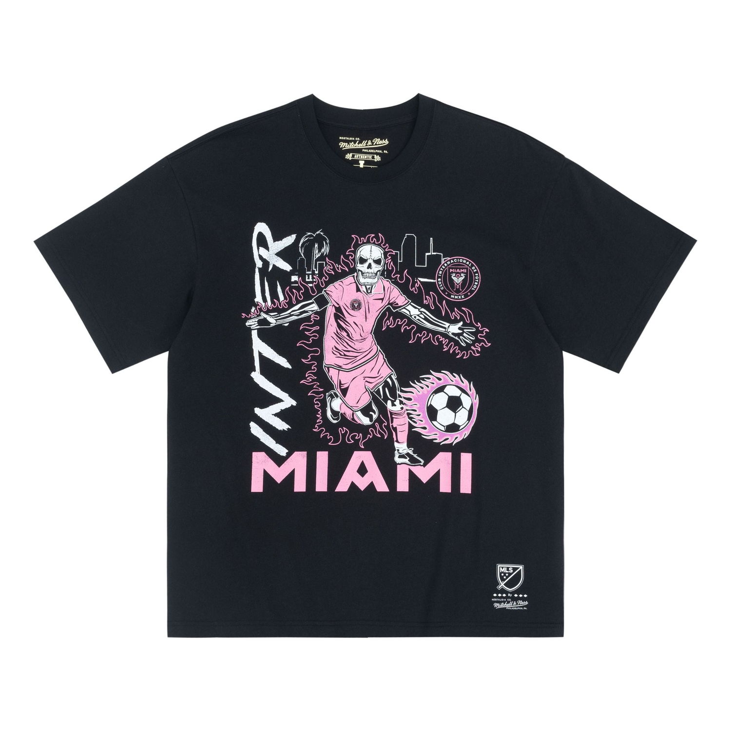 Tričko Mitchell & Ness Mitchell & Ness Inter Miami CF Graphic T-Shirt Čierna | MN2549-BLACK, 0