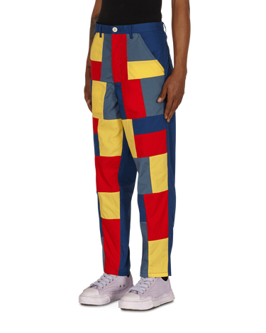 Nohavice Comme des Garçons Patchwork Pants Červená | FG-P022-SS21 1, 2