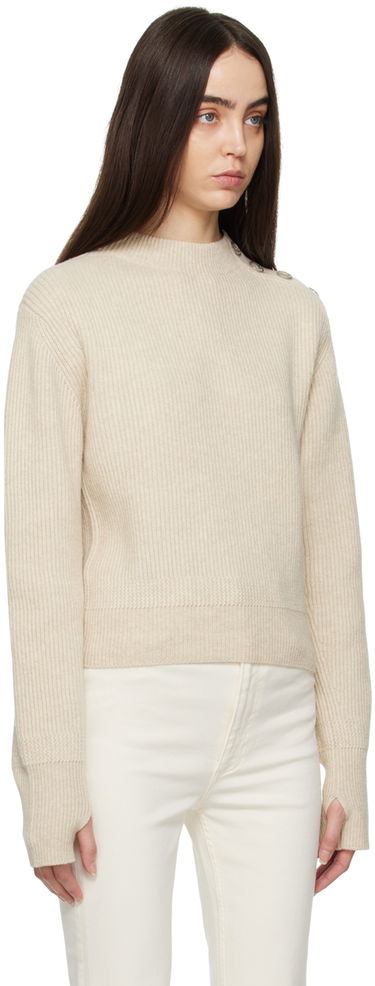 Sveter rag & bone Nancy Ribbed Knit Sweater Béžová | WAS22HS024TL24, 1