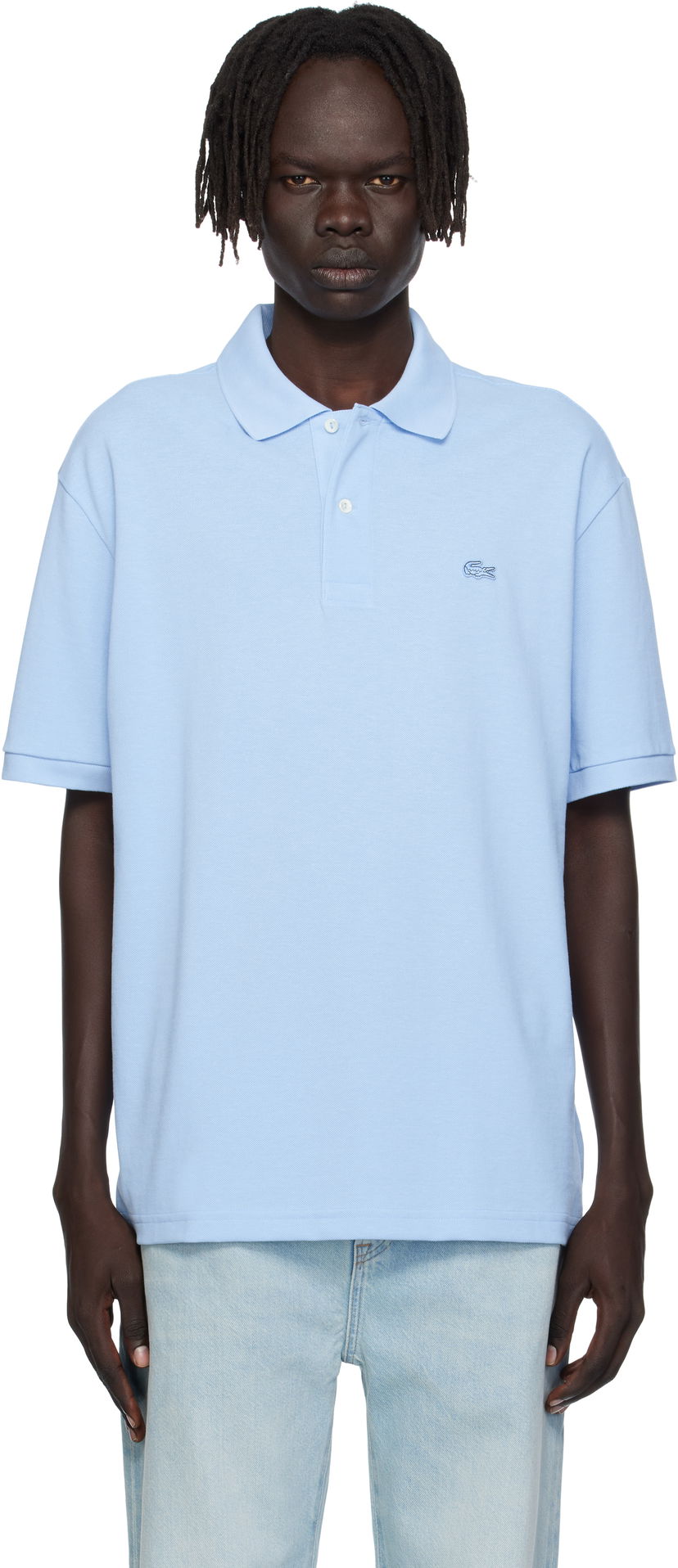 Polo tričko Lacoste Lacoste Croc Signature Polo Modrá | PH7757_HBP