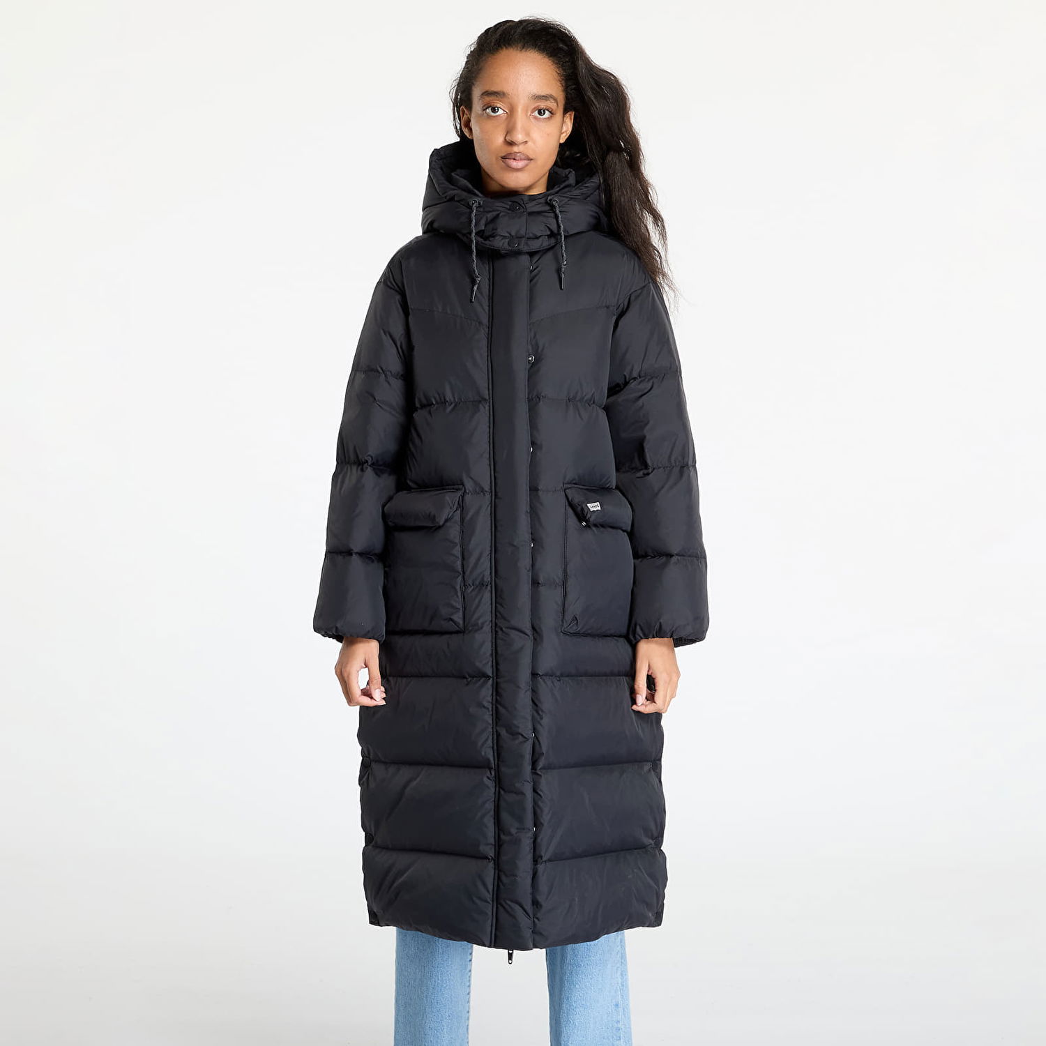 Bunda Levi's Jacket ® Western Long Bubble Puffer Black S Čierna | A8529-0000, 0