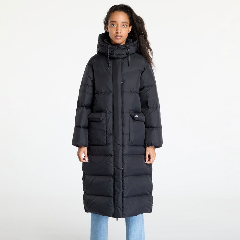 Bunda Levi's Jacket ® Western Long Bubble Puffer Black S Čierna | A8529-0000