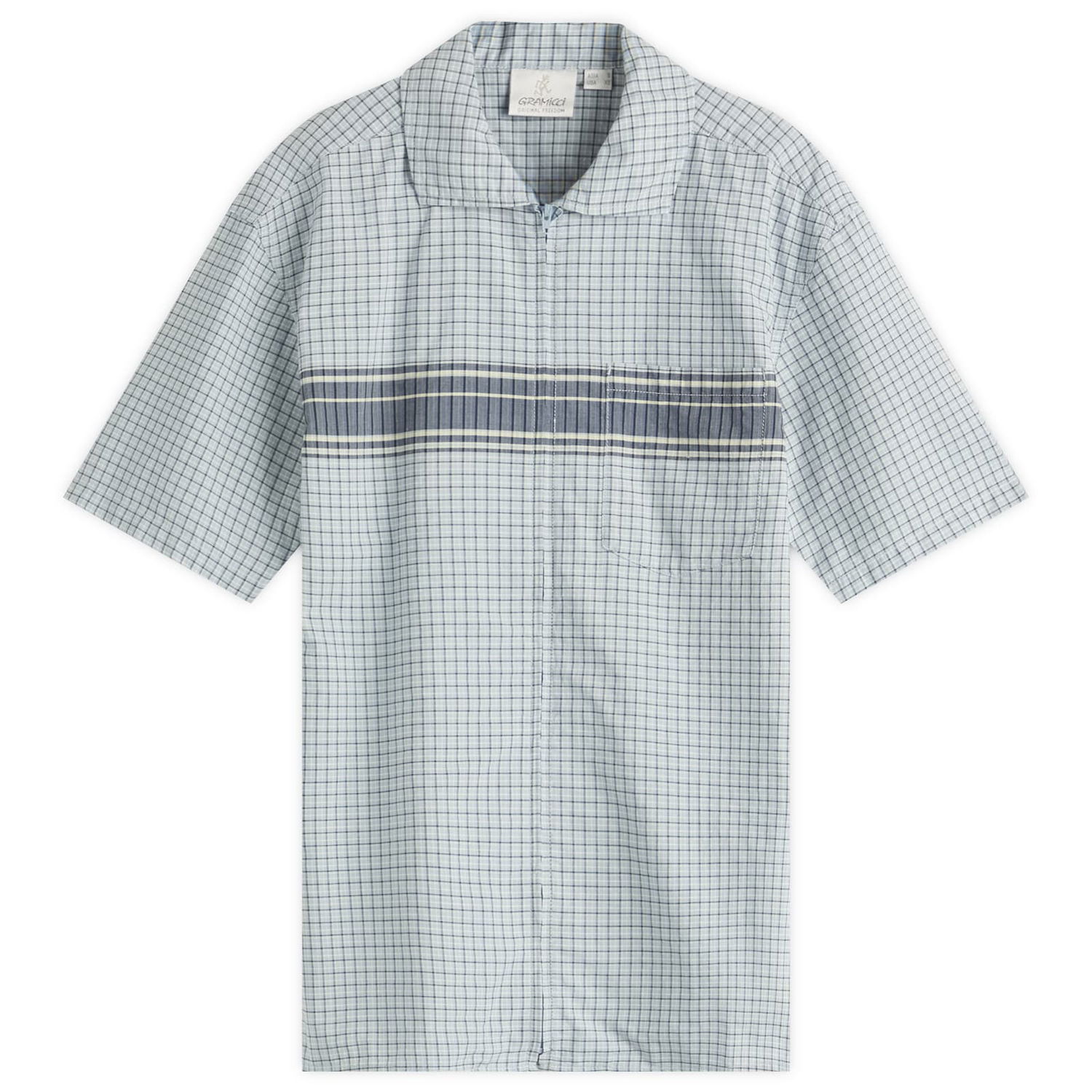 Košeľa GRAMICCI Gramicci Women's Zip Up Wave Shirt Modrá | G5SM-J017-PCF, 1
