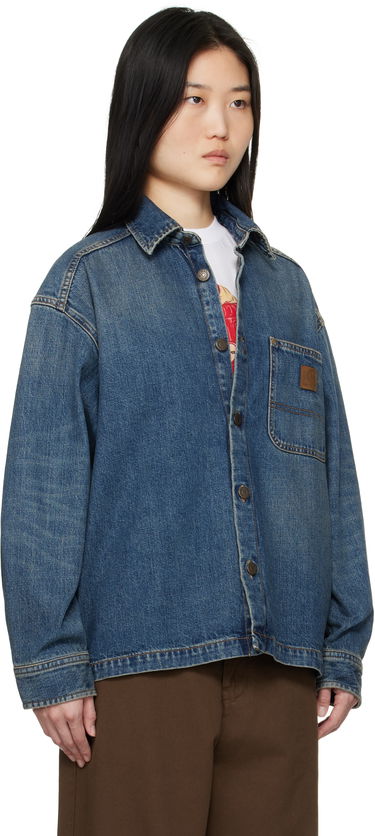 Košeľa Carhartt WIP Lovilia Denim Shirt Jacket Modrá | I034461_9, 3