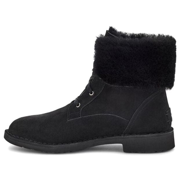 Tenisky a topánky UGG Weylyn Suede Boots with Genuine Shearling Čierna | 1120703-BLK