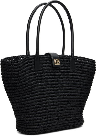 Tote bag Anine Bing Lou Monogram Woven Tote Čierna | A-13-11223-BLK1, 1