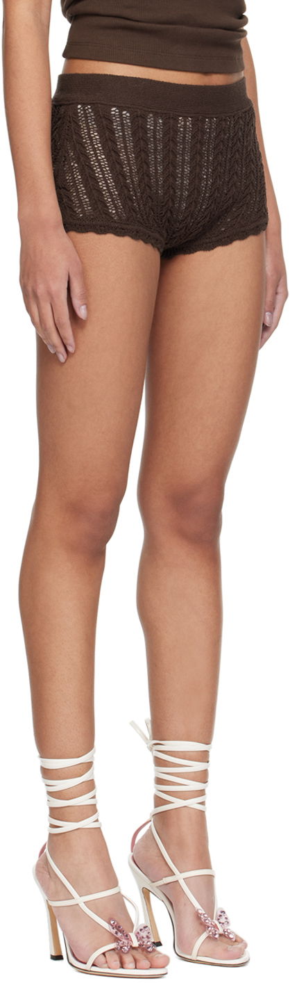 Scalloped Knit Shorts