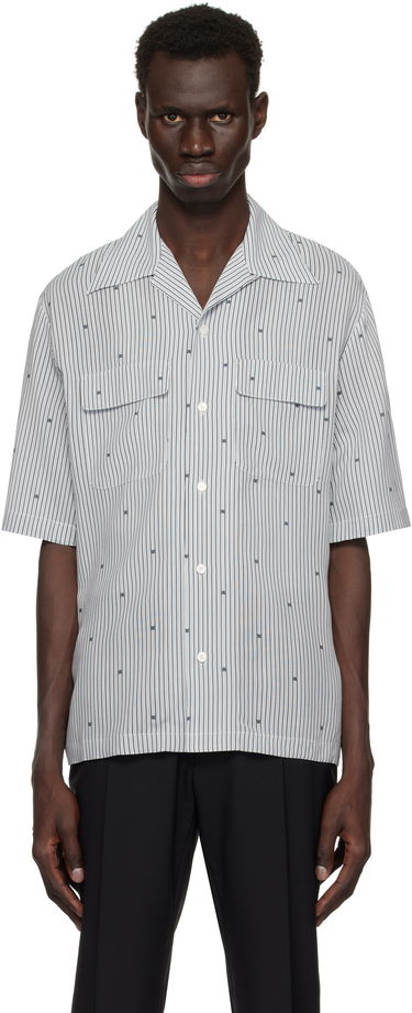 Košeľa AMIRI AMIRI 'MA' Pinstripe Camp Shirt Biela | AMSTCA1103, 0