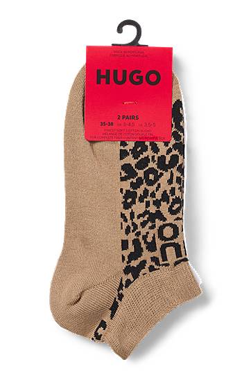 Ponožky BOSS Two-Pack Ankle Socks Hnedá | 50543166, 1