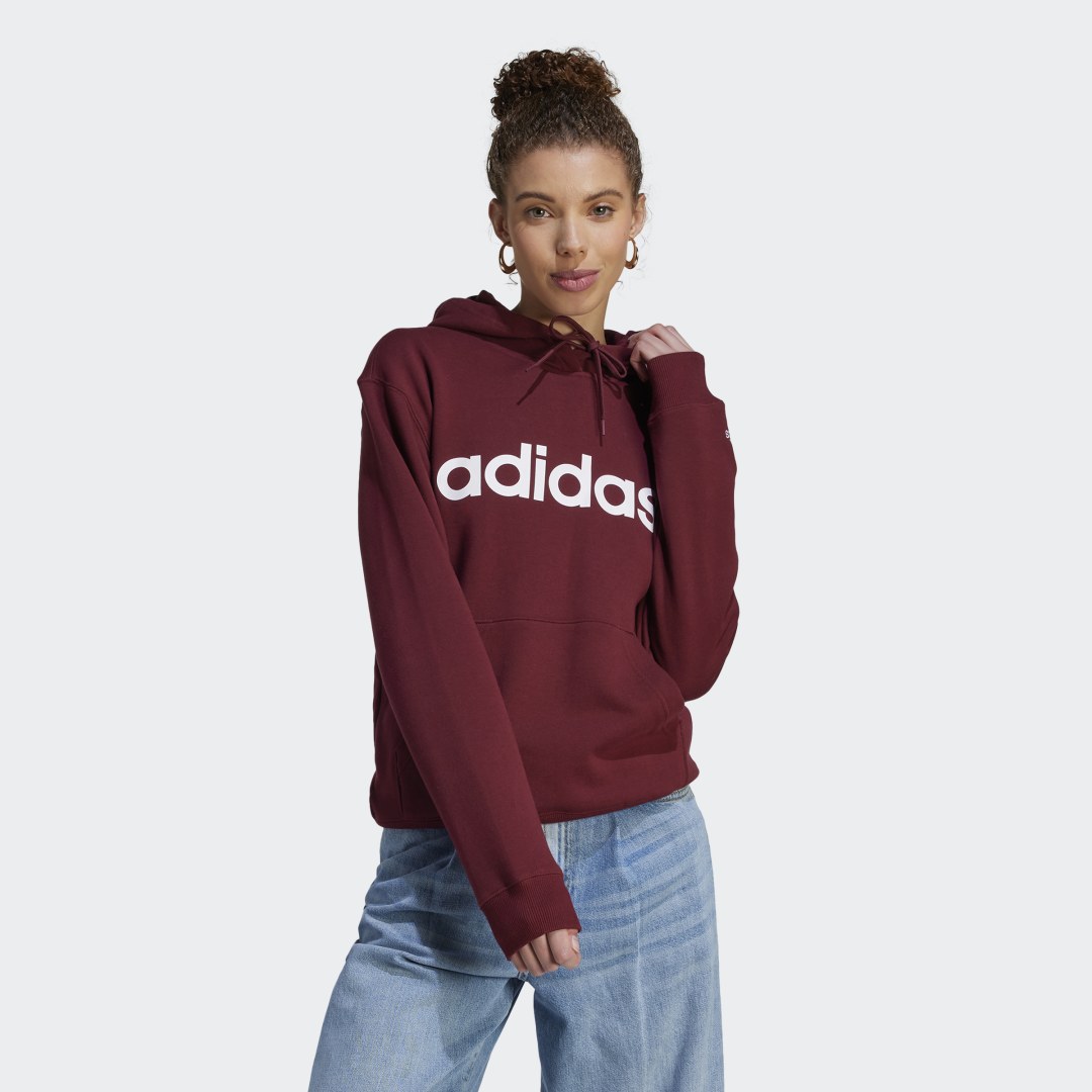 Mikina adidas Originals Essentials Linear Vínová | IL3342, 0