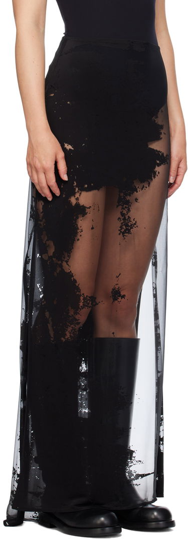 Sukňa Ann Demeulemeester Ann Demeulemeester Vivi Maxi Sheer Skirt Čierna | 2401-W-JSK29-FA440-099, 1