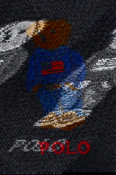 Šál Polo by Ralph Lauren Polo Bear Wool Blend Beanie and Scarf Set Čierna | 449P02050, 1