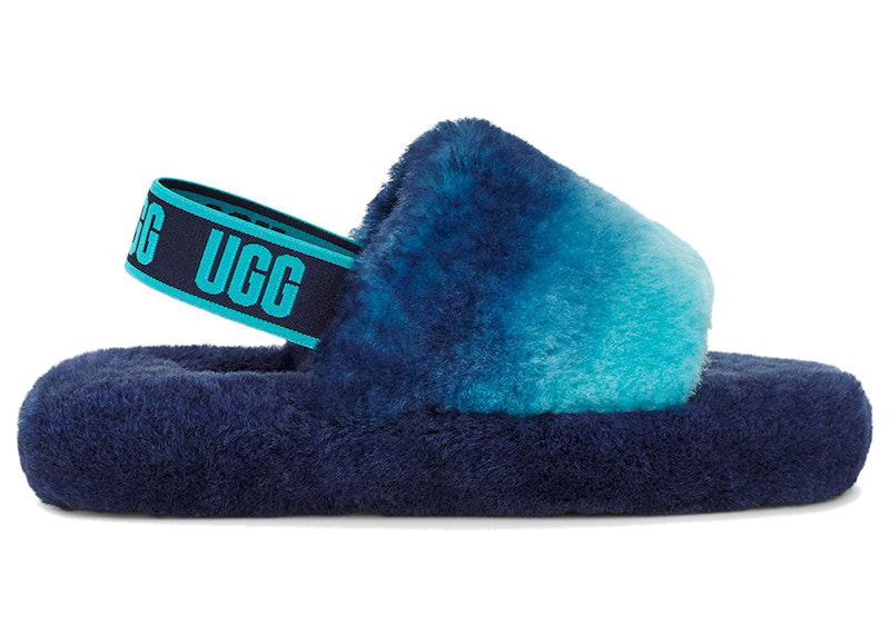 Tenisky a topánky UGG Fluff Yeah Slide Gradient Modrá | 1120772K-BCB, 0