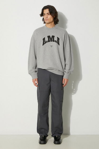 Mikina Marcelo Burlon Ama Comfort Crewneck Sweatshirt Šedá | CMBA097F24FLE0030810, 1