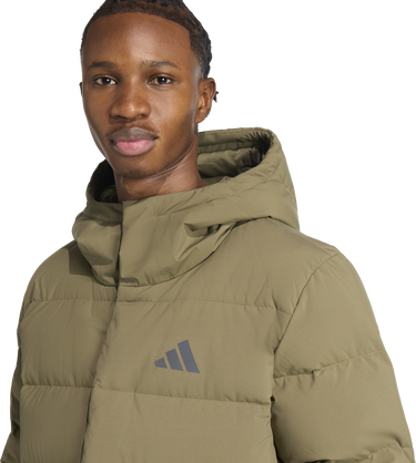 Bunda adidas Performance Helionic CLIMAWARM Hooded Down Jacket Zelené | JX0580, 1