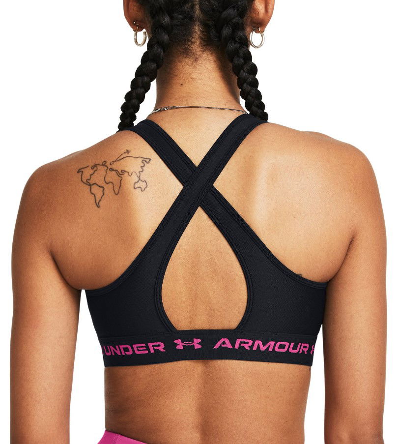 Podprsenka Under Armour Crossback Mid Bra-BLK Čierna | 1361034-004, 1