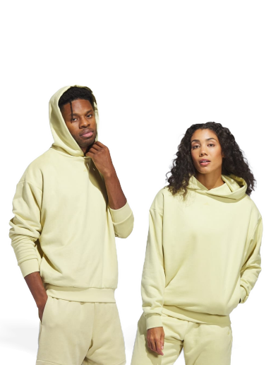 Mikina adidas Performance Basketball Sueded 3/4 Half-Zip Hoodie Žltá | IN7706
