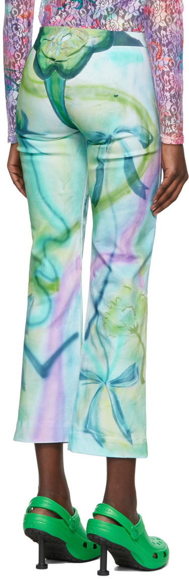 Nohavice Collina Strada Collina Strada Printed Cotton Cropped Trousers Rôznofarebný | XX6397 RECYCLED COTTON, 2