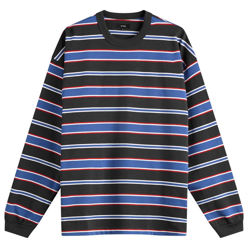Tričko BEAMS BEAMS Loose Border Stripe Long Sleeve T-Shirt Rôznofarebný | 1114-0491-803-19