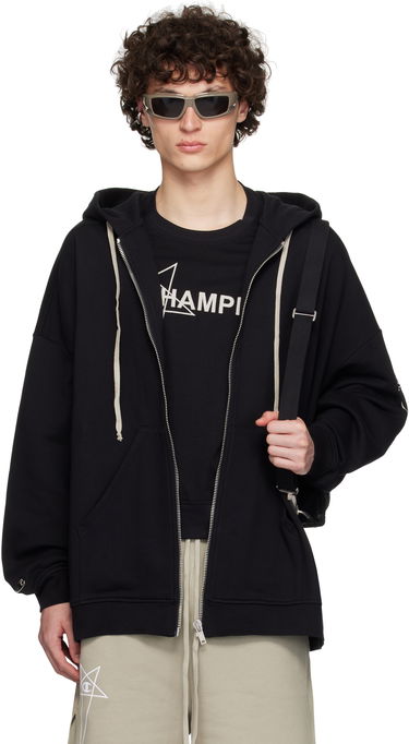 Mikina Rick Owens Rick Owens Champion Edition Jumbo Jason's Zip Hoodie Čierna | CM01E1663 CHFE FELPA, 0