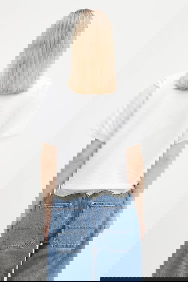 Polo tričko KENZO Kenzo Boke Flower 2.0 Cropped Polo Shirt Biela | FF52TS1604SB.01, 2