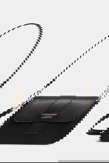 Taška cez rameno Lacoste Structured Flap Shoulder Bag Čierna | NF5152AU, 0