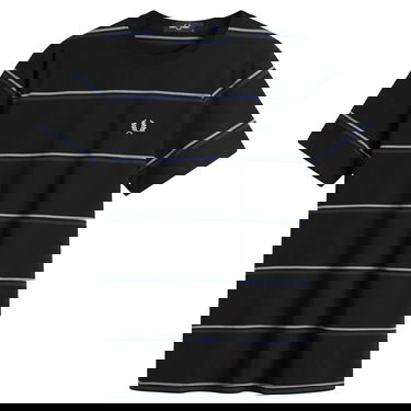 Tričko Fred Perry Fred Perry Fine Stripe T-Shirt, Size Large Čierna | M1734-102, 0