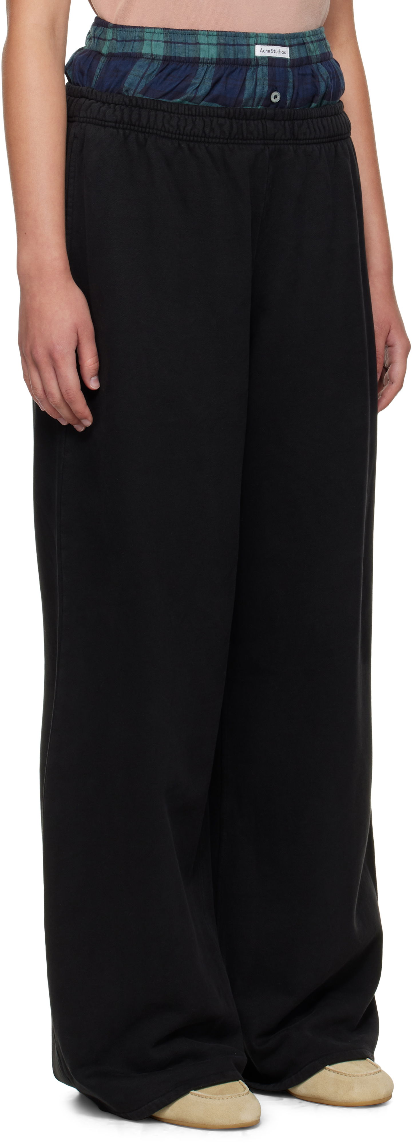 Tepláky Acne Studios Acne Studios Layered Sweatpants Čierna | AK0914-, 1