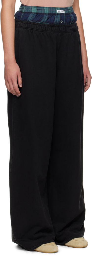 Tepláky Acne Studios Acne Studios Layered Sweatpants Čierna | AK0914-, 1