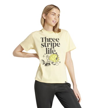 Tričko adidas Performance Positive Graphic T-Shirt Žltá | IX6454, 3