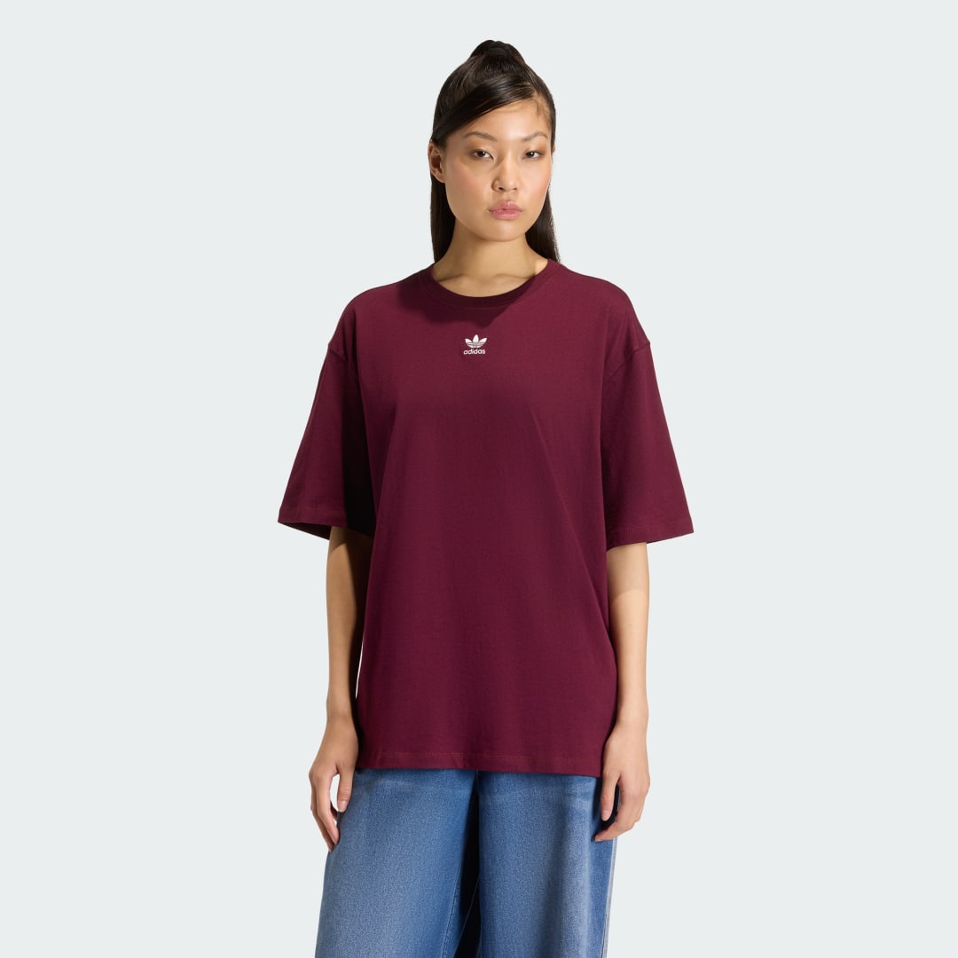 Tričko adidas Performance Boyfriend Tee Vínová | KW1906, 0