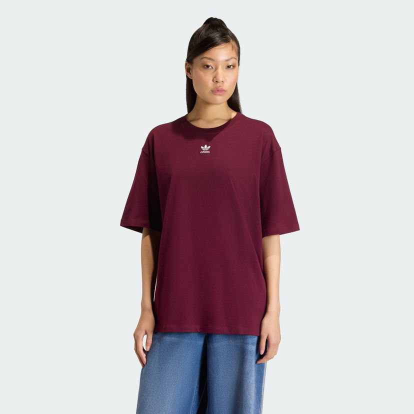Tričko adidas Performance Boyfriend Tee Vínová | KW1906