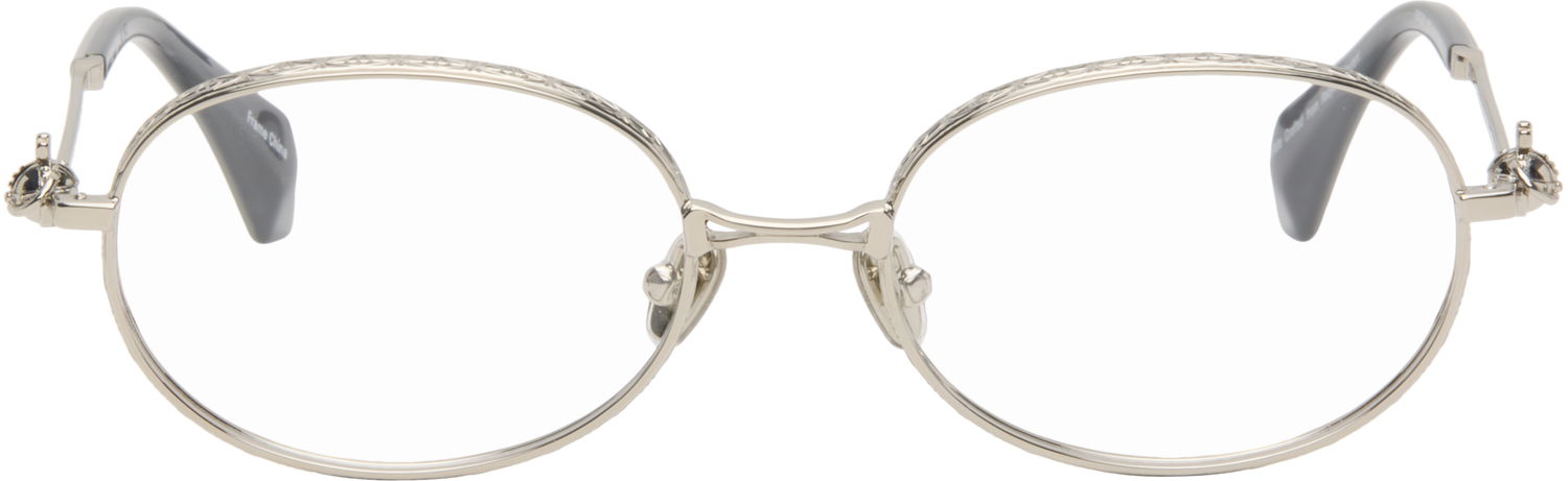 Slnečné okuliare Vivienne Westwood Vivienne Westwood Round Frame Optical Glasses with Orb Detail Metalická | VW302080054, 0