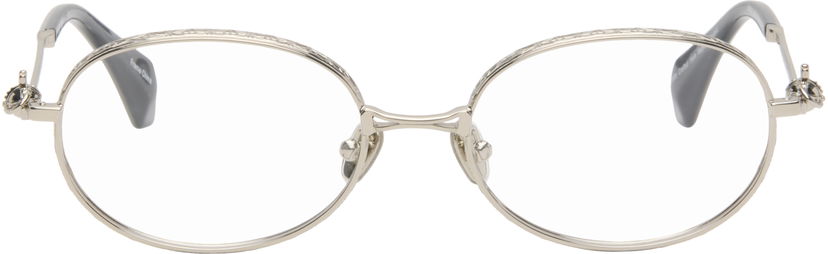 Slnečné okuliare Vivienne Westwood Vivienne Westwood Round Frame Optical Glasses with Orb Detail Metalická | VW302080054