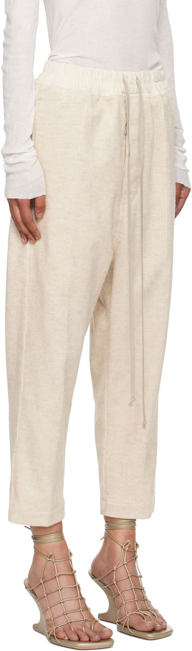 Nohavice Rick Owens Rick Owens Concordians Drawstring Astaires Trousers Béžová | RP02E4303 MLC, 1