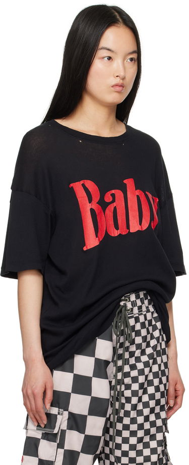 Tričko ERL ERL 'Baby' Print T-Shirt Čierna | ERL08T016, 4