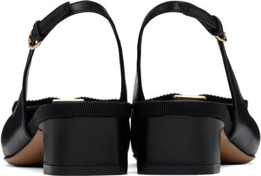 Tenisky a topánky FERRAGAMO Salvatore Ferragamo Iconic Bow Slingback Heels Čierna | 781739, 1