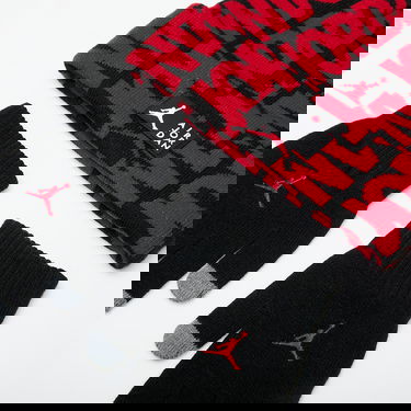 Kulicha Jordan JAN AJ AOP BEANIE SET Čierna | 9A0792-KR5, 1