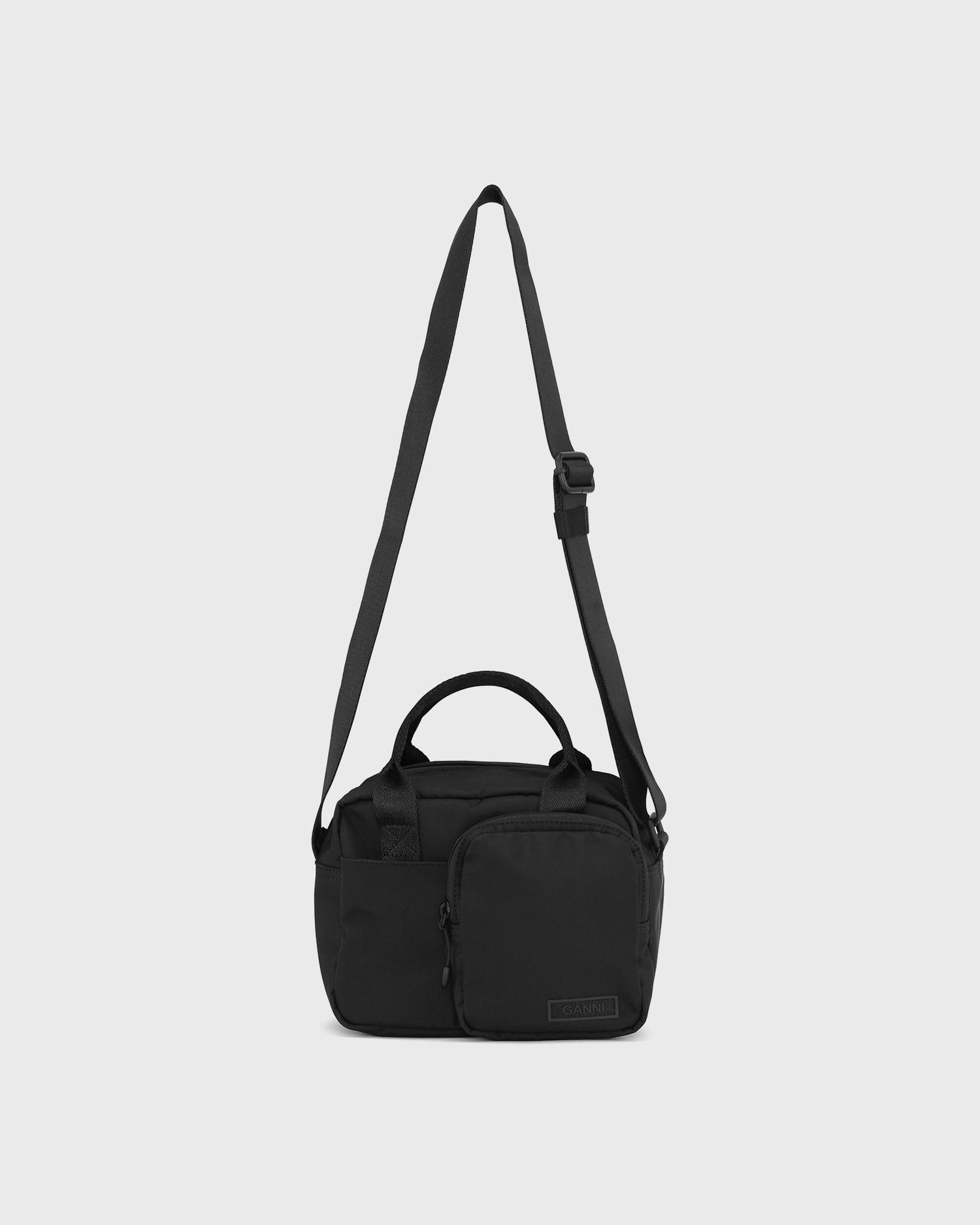 Taška cez rameno GANNI Recycled Tech Festival Top Handle Čierna | 5714667357722, 0