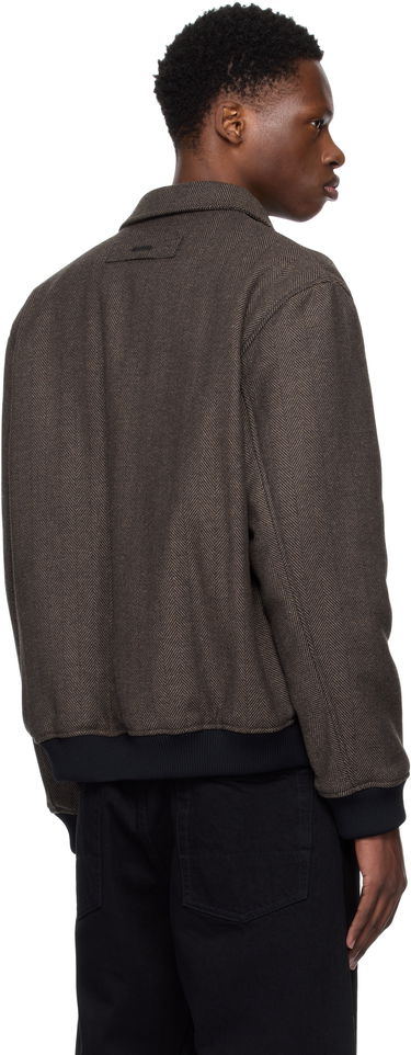 Bomber bunda BOSS Hugo Herringbone Bomber Jacket Hnedá | 50542617, 2