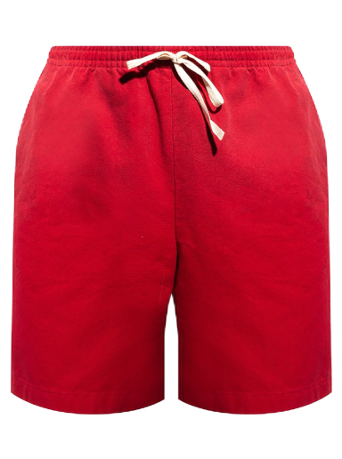 Šortky Gucci Ciel de Nuit Animal Taped Cotton Shorts Červená | 659825 ZAGP4 6529